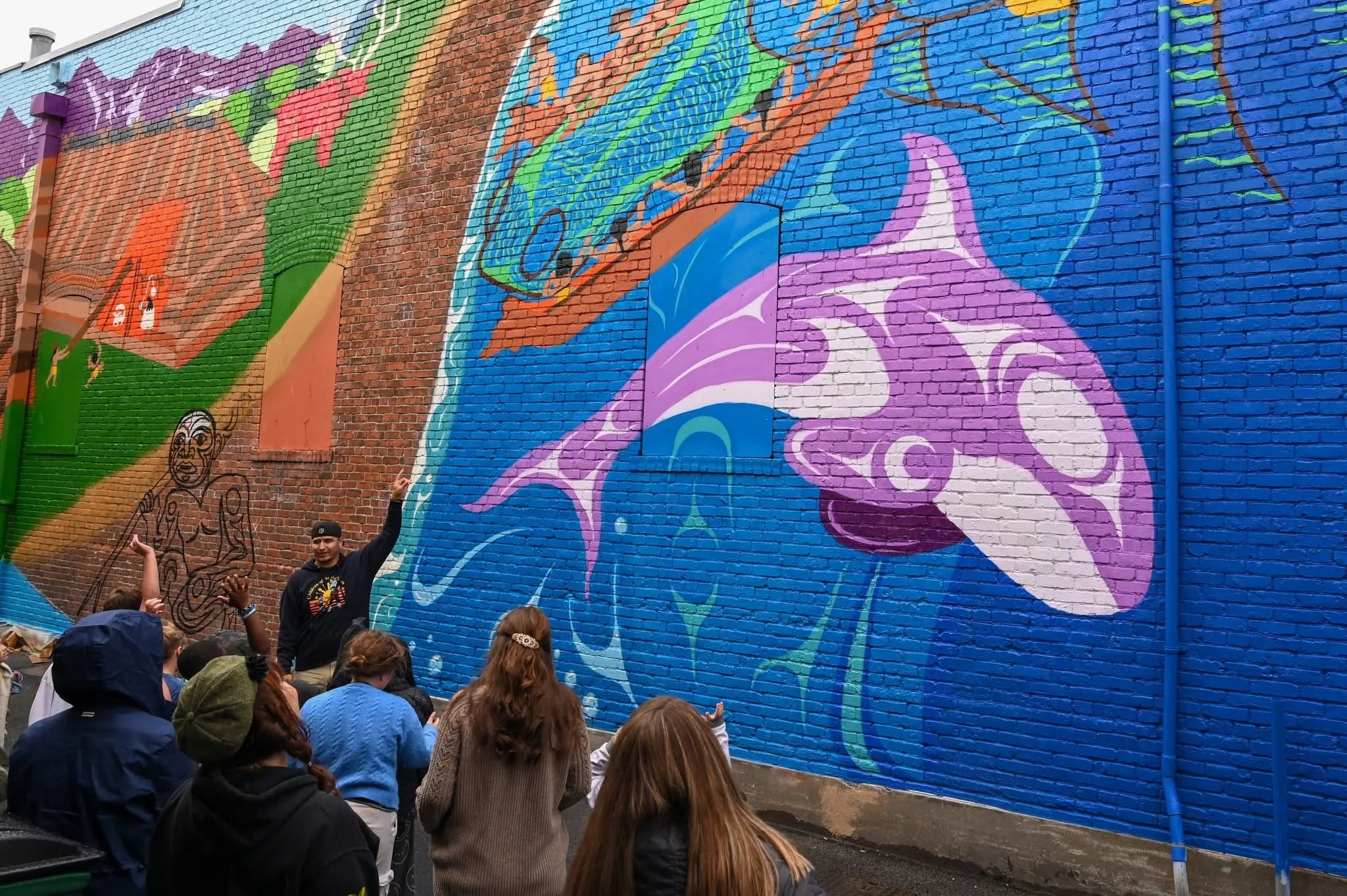 Coast Salish Living Mural, Downtown Bellingham